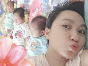 Bà bầu - Mẹ mang thai 3 ăn như máy chỉ tăng 15kg, lúc các con chào đời cả ê-kip mổ trầm trồ