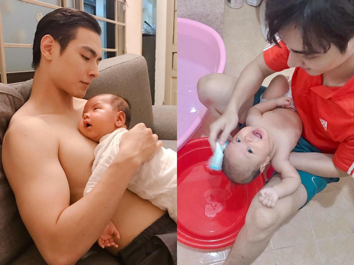 5 ông bố amp;#34;bỉm sữaamp;#34;, đã đẹp trai còn nổi tiếng chăm con giỏi hơn cả vợ trong showbiz Việt - 13