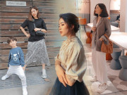 Thời trang - Gu thời trang “mỗi người một vẻ” của 3 hot mom Vbiz: Heo Mi Nhon, Nam Thương và Trang Lou