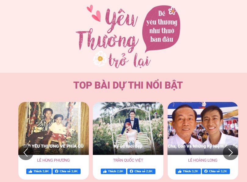 Những câu chuyện chạm đến trái tim từ cuộc thi amp;#34;Yêu thương trở lạiamp;#34; - 1