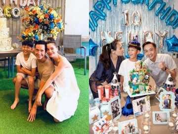 Sinh nhật con trai Subeo, Hồ Ngọc Hà và Đàm Thu Trang đều xuất hiện với vòng 2 lớn