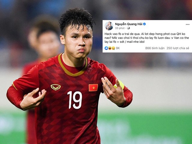 Quang Hải bất ngờ bị hack Facebook, lộ thông tin đời tư: Nhân vật chính lên tiếng!