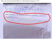 Tin tức - Ngờ ngợ cô chấm sai, phụ huynh đăng bài toán lớp 1 lên mạng: CĐM tranh cãi nổ lửa