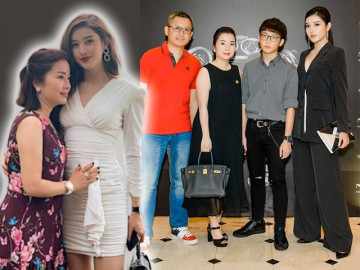 Huyền My thích thú vì xinh đẹp giống mẹ nhưng điểm tuyệt phẩm này lại thừa hưởng từ ba