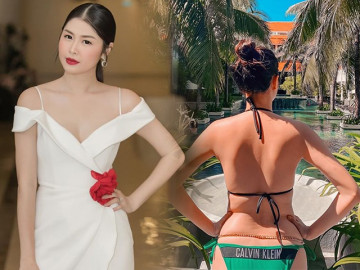 Thay vì dáng nuột, CĐM lần này chỉ để ý nước da xuống hẳn vài tông của vợ Đăng Khôi