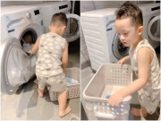 Làm mẹ - Khoe con trai biết làm việc nhà, Ly Kute đơn thân cũng nuôi dạy con cực khéo