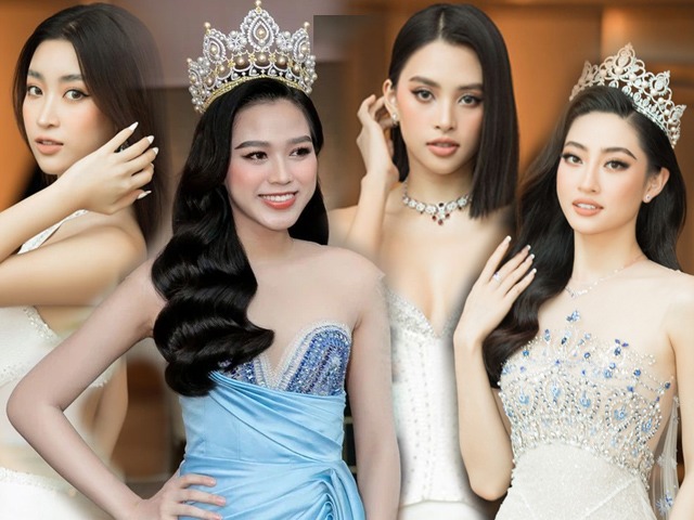 Dàn bông hậu trong 1 khung hình, ai nấy 1 kiểu make-up, riêng Đỗ Thị Hà lạc quẻ