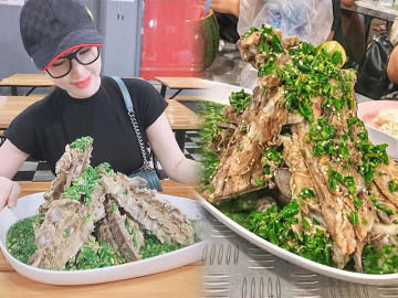 Bảo Thy ăn khuya với món sườn “siêu to khổng lồ”: Thì ra là đặc sản gây sốt một thời