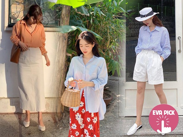 Eva Pick: Hội gái xinh có 7 chiêu diện sơmi đẹp nức nở, đi làm đi chơi đều quẩy được