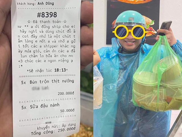 Shipper bất ngờ nhận được quà đặc biệt từ khách hàng giấu mặt, đọc lời nhắn xúc động vô cùng