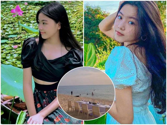 Con gái Quyền Linh sinh nhật trên bãi biển ở Phú Quốc, khoe nhan sắc hoa hậu tuổi 16