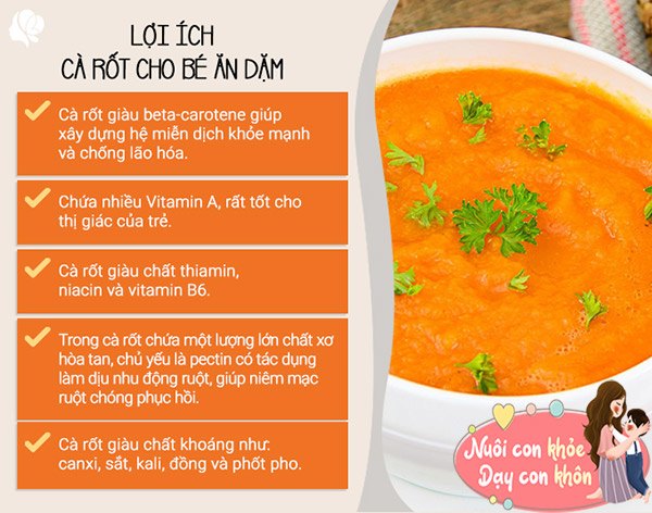 Cà rốt ngon ngọt lại quá tốt cho trẻ: Cách nấu 5 món cháo cà rốt ăn dặm - 4