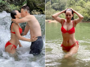 Bà bầu - Sau sinh con với Hoàng Bách, "tiểu thư miền Tây" vẫn eo thon, chồng gọi yêu "cô gái tuổi 17"