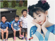 Làm mẹ - Hình ảnh hiếm hoi về 3 con của "bé" Xuân Mai sống ở Mỹ, bé gái rất giống mẹ