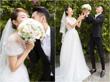 Chân dung hôn phu điển trai mới xuất hiện trong loạt ảnh cưới của Minh Hằng