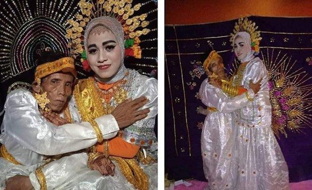 Cầu hôn người mẹ không được, chú rể 58 tuổi cưới luôn cô con gái 19 tuổi - 3