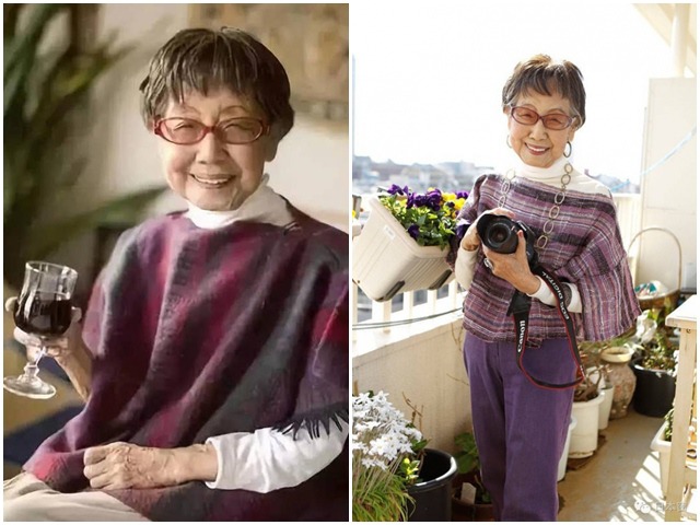 Cụ bà người Nhật 71 tuổi làm việc, 96 tuổi yêu đương, thích rượu vang vẫn sống tới 106 tuổi