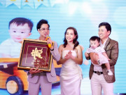Sao Việt - "Ông ngoại" Ngọc Sơn mang món quà đặc biệt tới mừng thôi nôi con trai Michael Lang