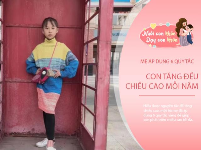 Mẹ 1m58, con gái tăng đều 10cm mỗi năm nhờ nguyên tắc thực đơn 15 thành phần