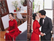 Sao Việt 24h: Giờ vợ Xuân Trường mới tung ảnh ngày vui, nhiều khoảnh khắc hôn nhau đắm đuối