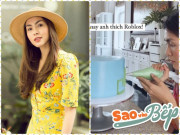 Sao vào bếp: Hà Tăng vào bếp làm bánh sinh nhật con trai, lộ sở thích chàng quý tử