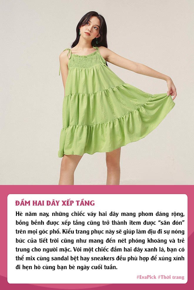 Eva Pick: Mách nàng 10 outfit mang tông xanh lá hot nhất Hè này, chọn đồ đơn giản vẫn lung linh - 5