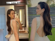 Thời trang - Diện váy khoét gần đến hông, Hoa hậu Đỗ Thị Hà than mỏi lưng quá!