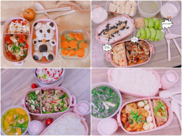 9x mang cơm đi làm, hộp nào cũng ngon đẹp đầy ắp món, giá chỉ khoảng 25k