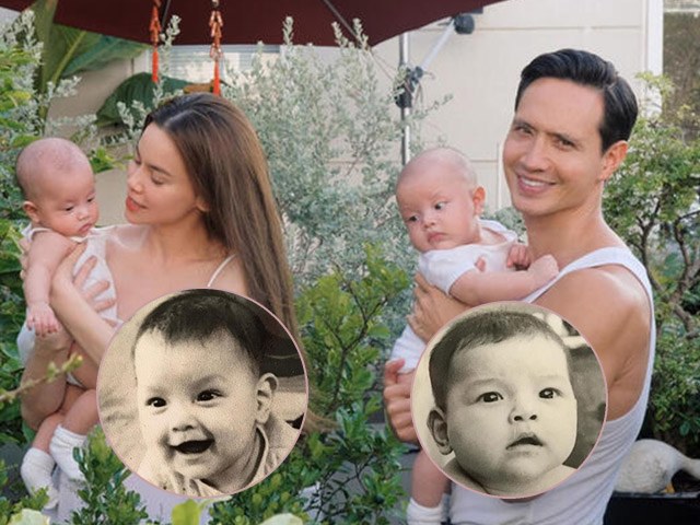 Hồ Ngọc Hà đăng ảnh 6 tháng tuổi, em bé trong ảnh giống hệt cặp sinh đôi với Kim Lý