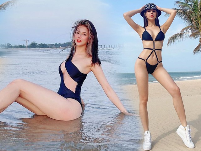 Diệp Lâm Anh đi biển có 2 ngày nhưng thâu tóm toàn bộ dáng bikini hot trend hè này