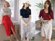 Thời trang - 5 kiểu chân váy cứ diện cùng áo phông là đẹp mê, nàng lưu ngay để style thêm sành điệu