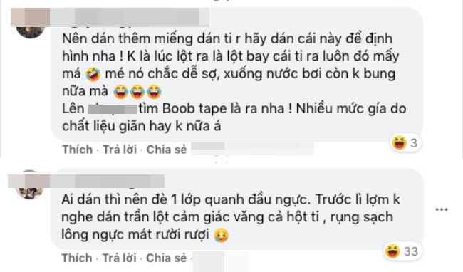 Bỏ hết áo lót, chị em sau sinh sa trễ lăng xê băng dính nâng ngực - 7