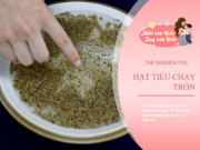 Làm mẹ - Thí nghiệm vui cho bé: Hạt tiêu chạy trốn