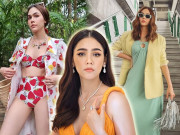 Thời trang - Chompoo Araya: Hot-mom Thái Lan nghiện mặc màu mè