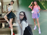 Thời trang - Đều U35, mỹ nhân Việt vẫn xúng xính váy áo nữ sinh: Elly Trần gợi cảm, Midu trẻ đáng gờm
