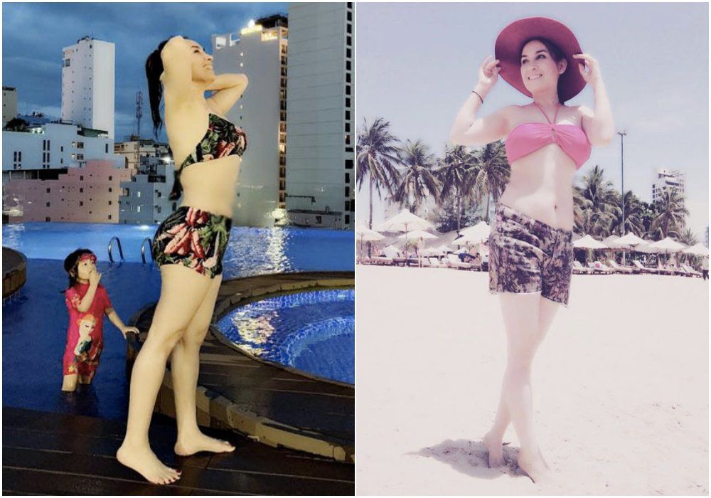 Phô diễn eo thon với bikini, Phi Nhung làm CĐM xuýt xoa: Soi ảnh cũ càng amp;#34;đỏ mắtamp;#34; ghen tị - 5