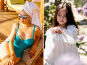 Bà bầu - U40 sinh con với chồng đại gia, HH Hà Kiều Anh vẫn nõn nà, con gái đẹp tựa thiên thần