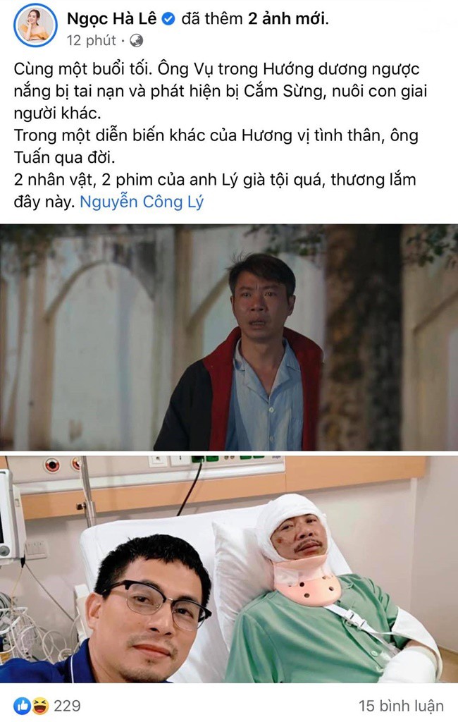 NSND Công Lý gặp 2 cảnh phim tai nạn cùng 1 buổi tối, vợ bày tỏ amp;#34;thương lắmamp;#34; - 1