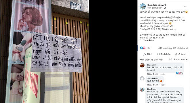 Chỉ với tấm biển treo trước tiệm cắt tóc, cô gái xinh đẹp khiến CĐM thốt: Sài Gòn dễ thương! - 2