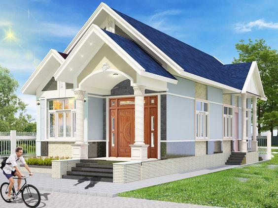 10 mẫu nhà một tầng mái thái đẹp nhất 2021 - 11