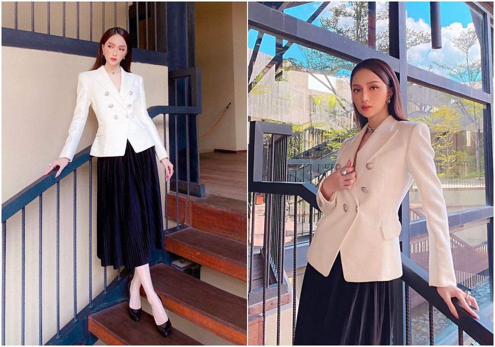 Lê Phương lên đồ quý tộc cùng blazer và chân váy, không amp;#34;quên nội yamp;#34; như hội chị em - 4