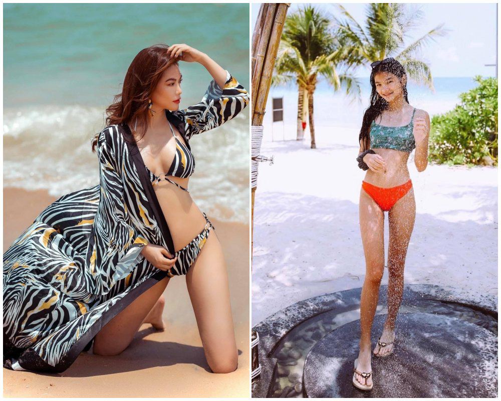 Khi những cặp mẹ con hot nhất Vbiz amp;#34;đọ dángamp;#34; cùng bikini: Gừng càng già càng cay! - 11