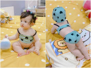 Làm mẹ - Con gái Đông Nhi diện bikini khoe bụng phệ, nằm sấp tập bơi lộ thân hình mẹ bỉm mê tít