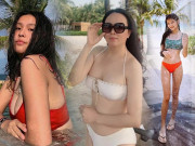 Làm đẹp - Khi những cặp mẹ con hot nhất Vbiz "đọ dáng" cùng bikini: Gừng càng già càng cay!