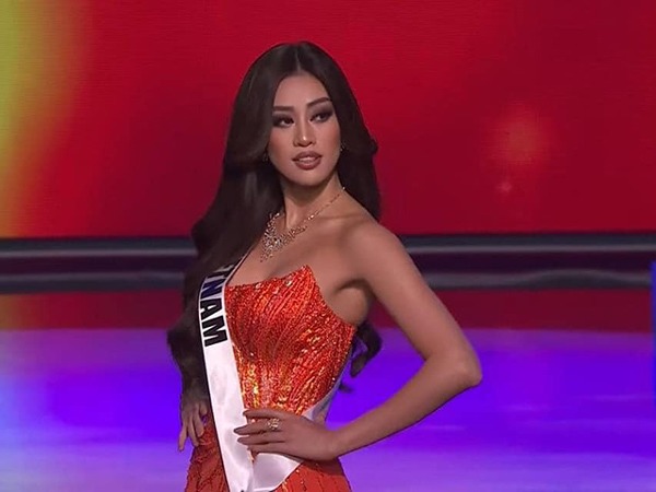 Miss Universe: Khánh Vân toả sáng rực rỡ với váy dạ hội, khoe hình thể chuẩn chỉnh - 1