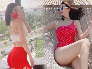 Xuất hiện người dám đối đầu Ngọc Trinh, mặc nội y còn nuột hơn gấp bội