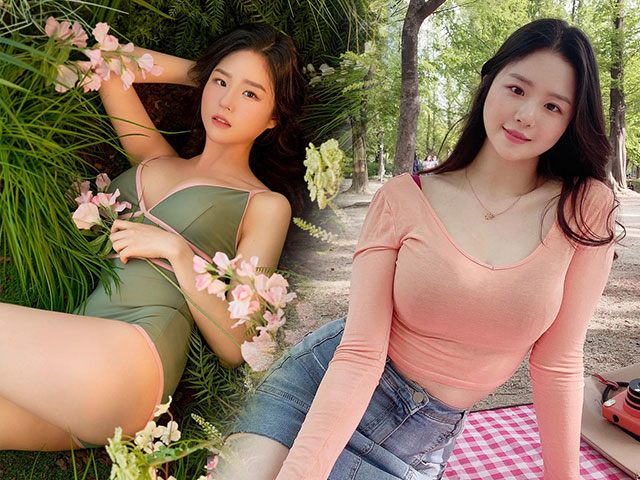 Hotgirl Hàn có dáng chữ S hoàn hảo, chỉ đồ ôm sát đủ giúp khoe trọn ba vòng mướt mắt