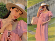 Bà bầu - Đăng ảnh bầu vượt mặt, phu nhân TGĐ tập đoàn nghìn tỉ nhắn dân tình: "Không nên nhìn lâu"