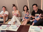 Làm mẹ - Cứ gặp là thi cho con bú, cảnh bỉm sữa nhà Hà Hồ Dương Khắc Linh không sướng