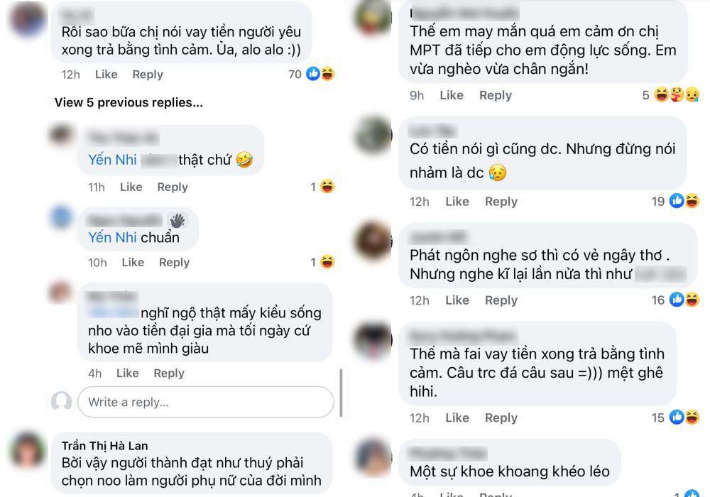 Loạt phát ngôn tình - tiền của Mai Phương Thuý bị dân mạng chê Hoa hậu amp;#34;làm hư lớp trẻamp;#34; - 4